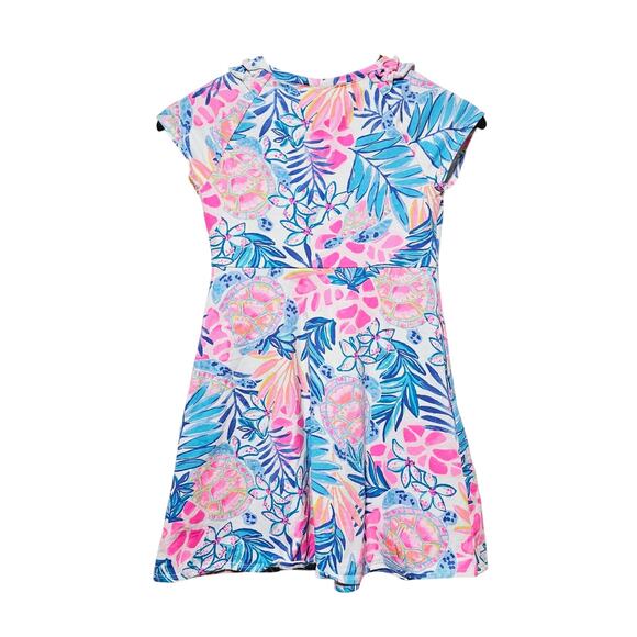 Lilly Pulitzer Celina Girls Size L (8-10) Sun Dress Rainforest Retreat Casual - Picture 2 of 5